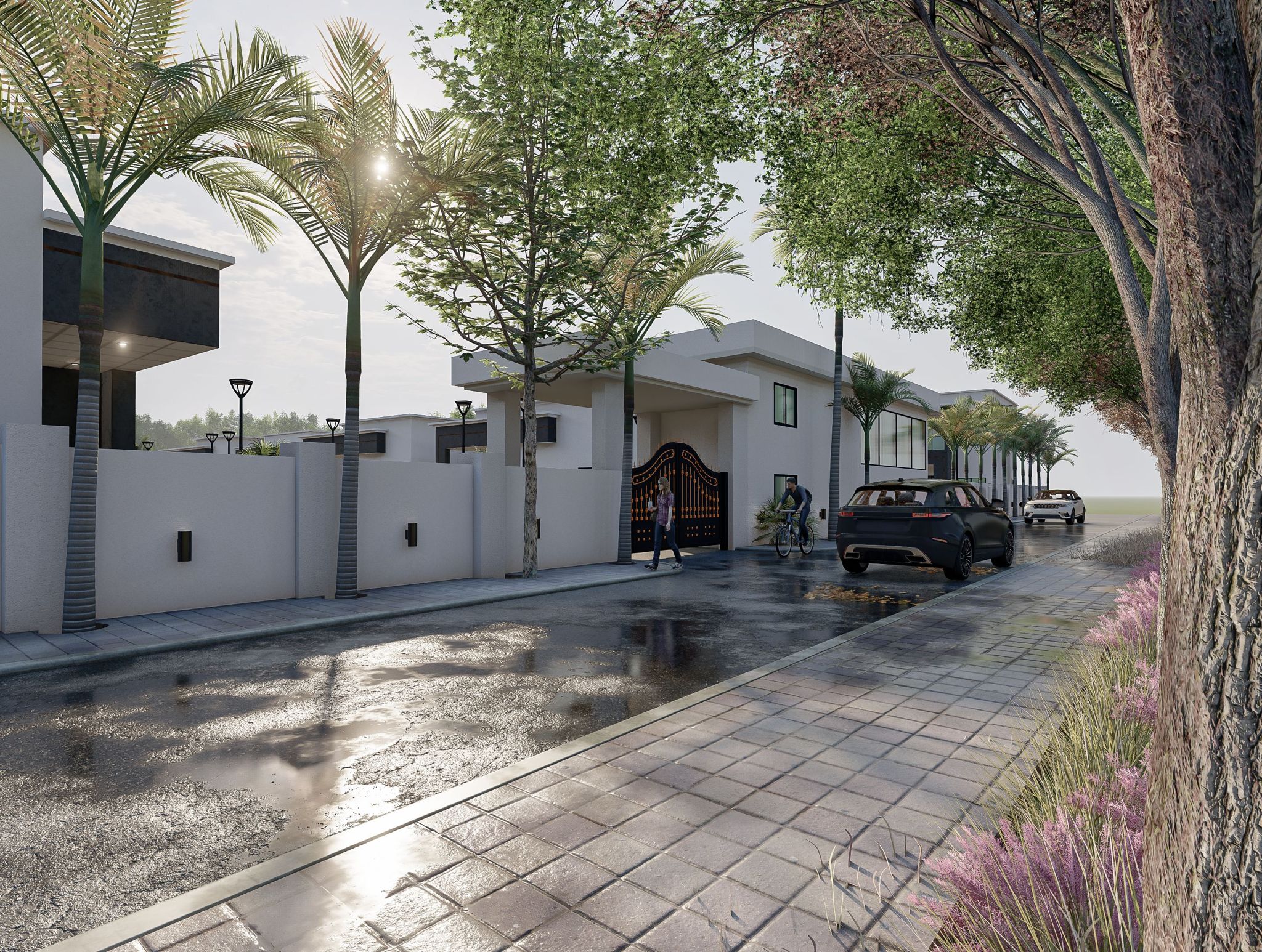 Offinso Estate gated entrance
