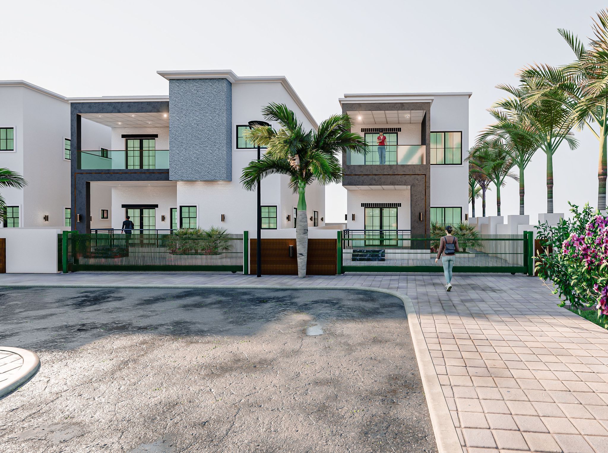 Offinso storey-building apartments street view