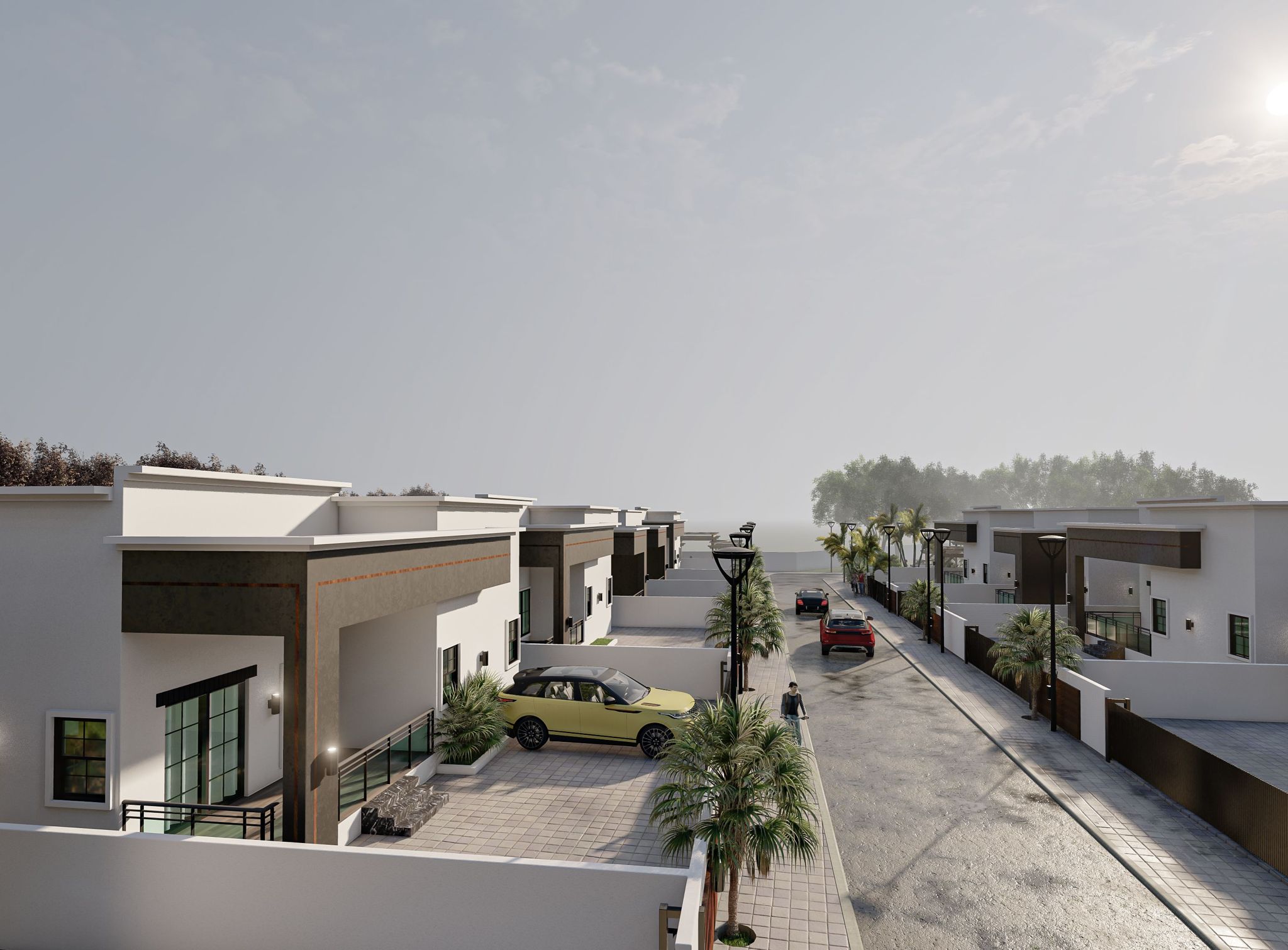 View of Offinso Estate grounds