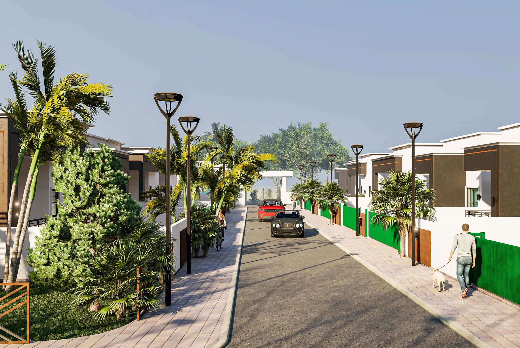 View of Offinso Estate grounds